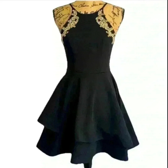 B Darlin Dresses & Skirts - Halter Black Gown by B. Darlin